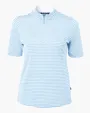 Virtue Recycled Stripe Featherlight Pique Women's Half Zip — view 7