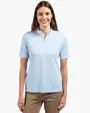 Virtue Recycled Stripe Featherlight Pique Women's Half Zip
