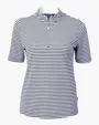 Virtue Recycled Stripe Featherlight Pique Women's Half Zip — view 9