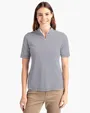 Virtue Recycled Stripe Featherlight Pique Women's Half Zip — view 3