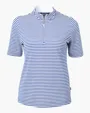 Virtue Recycled Stripe Featherlight Pique Women's Half Zip — view 12