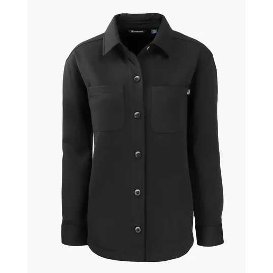 Roam Recycled Buttery-Soft Knit Womens Button Down Shirt Jacket — view 3