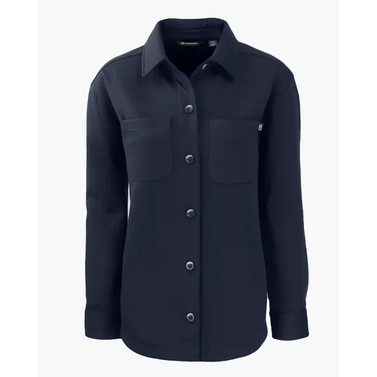 Roam Recycled Buttery-Soft Knit Womens Button Down Shirt Jacket — view 4