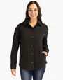 Roam Recycled Buttery-Soft Knit Womens Button Down Shirt Jacket