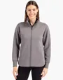 Roam Recycled Buttery-Soft Knit Womens Full Zip Jacket — view 2