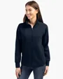 Roam Recycled Buttery-Soft Knit Womens Full Zip Jacket — view 3