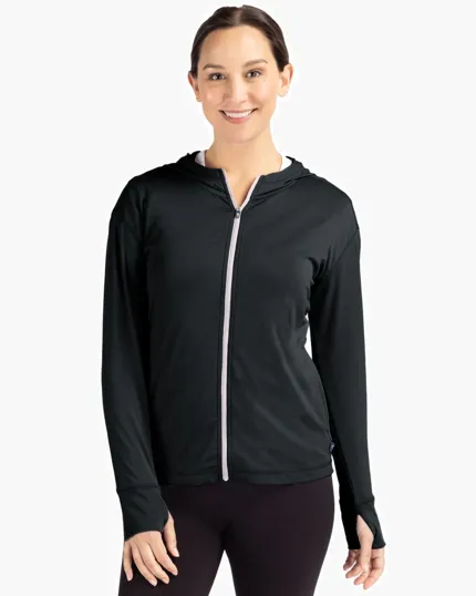 Daybreak Recycled Women's Hooded Full Zip — view 12