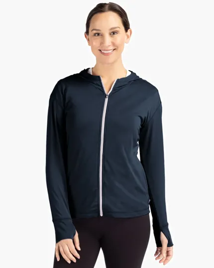Daybreak Recycled Women's Hooded Full Zip — view 13
