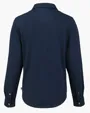 Women's Long Sleeve Recycled Cotton-Blend Pique Button Down Shirt — view 3