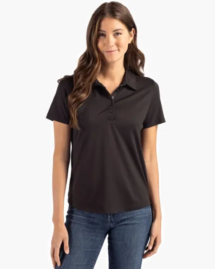 Coastline Recycled Double Peached Womens Polo — view 2