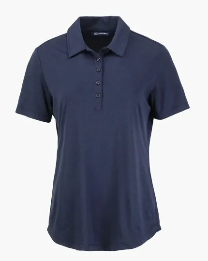 Coastline Recycled Double Peached Womens Polo — view 14