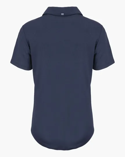 Coastline Recycled Double Peached Womens Polo — view 25
