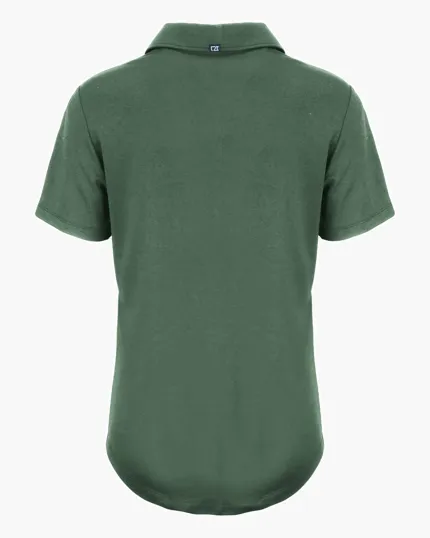 Coastline Recycled Double Peached Womens Polo — view 29