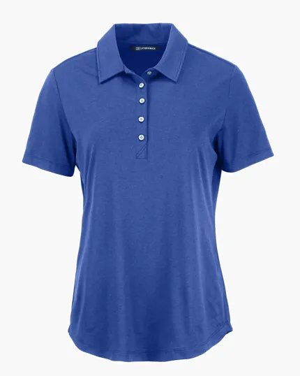 Coastline Recycled Double Peached Womens Polo — view 19