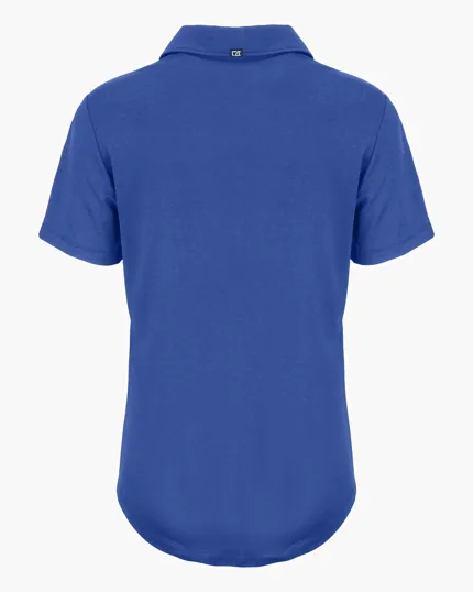 Coastline Recycled Double Peached Womens Polo — view 30