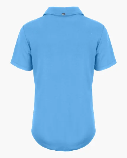 Coastline Recycled Double Peached Womens Polo — view 31