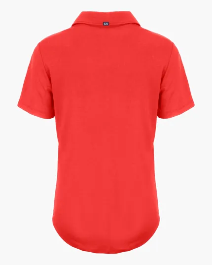 Coastline Recycled Double Peached Womens Polo — view 32