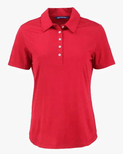 Coastline Recycled Double Peached Womens Polo — view 22