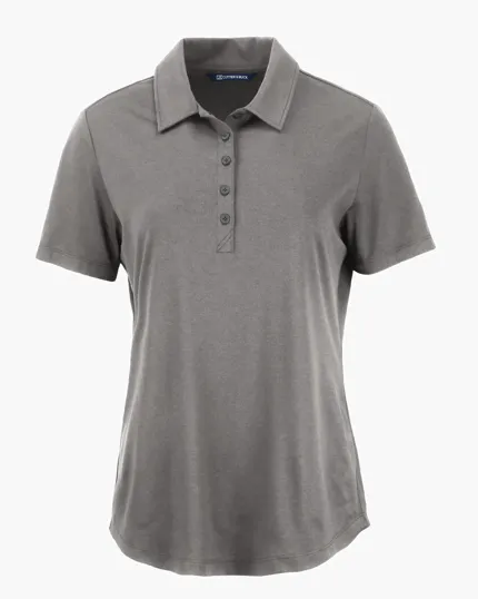 Coastline Recycled Double Peached Womens Polo — view 35