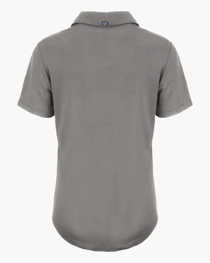 Coastline Recycled Double Peached Womens Polo — view 36