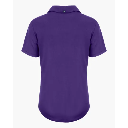 Coastline Recycled Double Peached Womens Polo — view 43