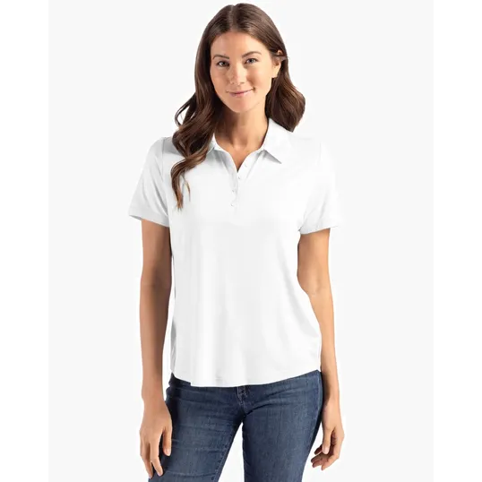 Coastline Recycled Double Peached Womens Polo — view 38