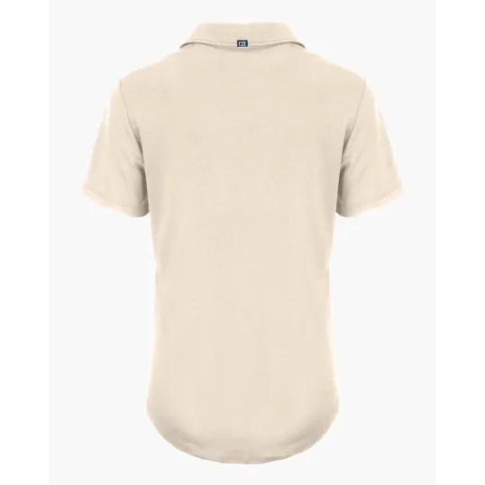 Coastline Recycled Double Peached Womens Polo — view 45