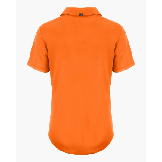 Coastline Recycled Double Peached Womens Polo — view 48