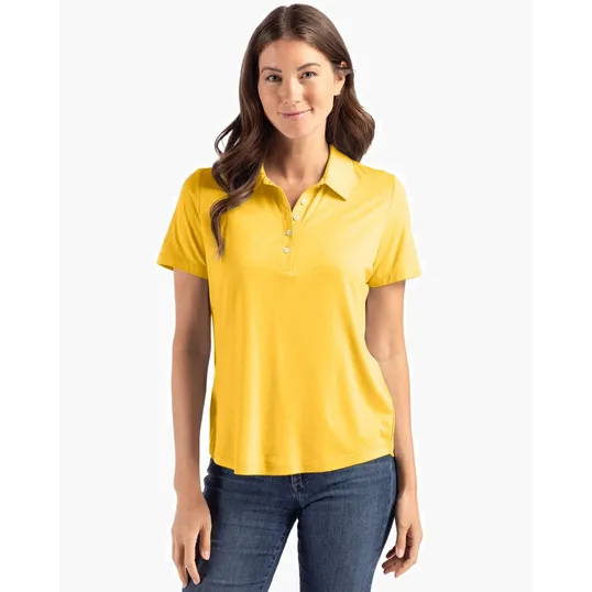 Coastline Recycled Double Peached Womens Polo — view 51