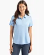 Coastline Recycled Double Peached Womens Polo — view 4