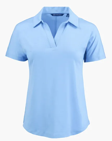 Coastline Recycled Double Peached Women's Dolman Polo — view 7