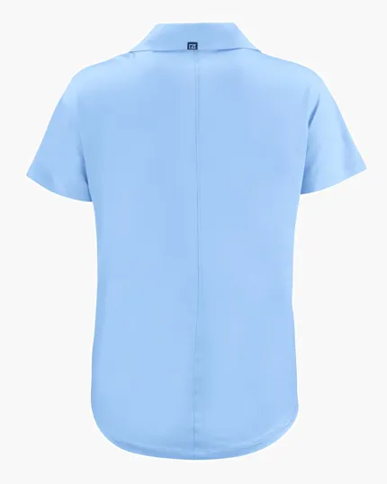 Coastline Recycled Double Peached Women's Dolman Polo — view 13