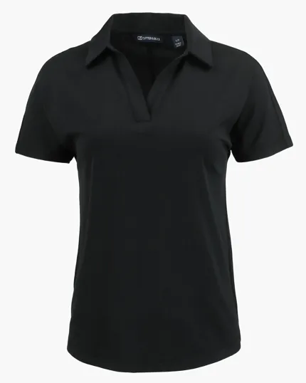 Coastline Recycled Double Peached Women's Dolman Polo — view 8