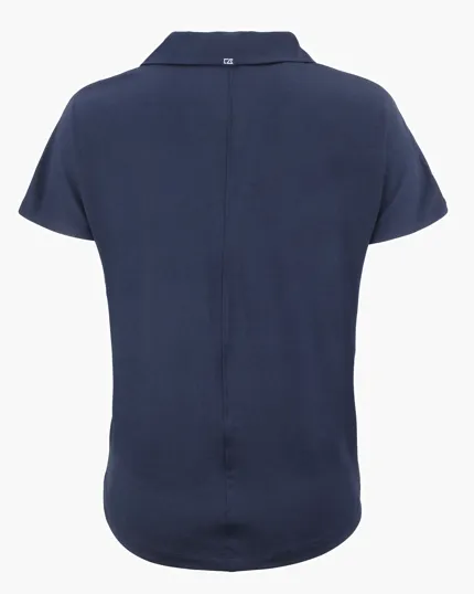 Coastline Recycled Double Peached Women's Dolman Polo — view 18