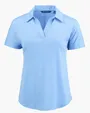 Coastline Recycled Double Peached Women's Dolman Polo — view 7