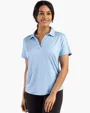 Coastline Recycled Double Peached Women's Dolman Polo — view 2