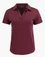 Coastline Recycled Double Peached Women's Dolman Polo — view 9