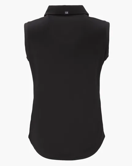 Forge Recycled Four-Way Stretch Womens Sleeveless Polo — view 15