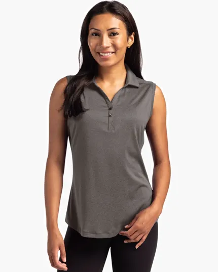 Forge Recycled Four-Way Stretch Womens Sleeveless Polo
