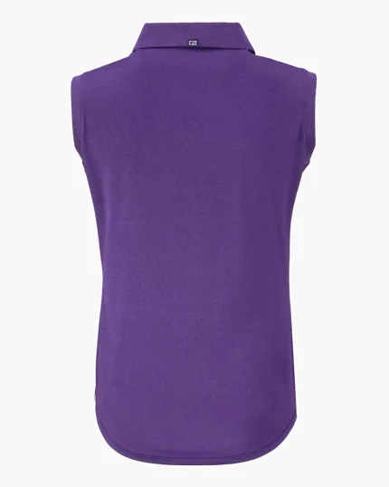 Forge Recycled Four-Way Stretch Womens Sleeveless Polo — view 19