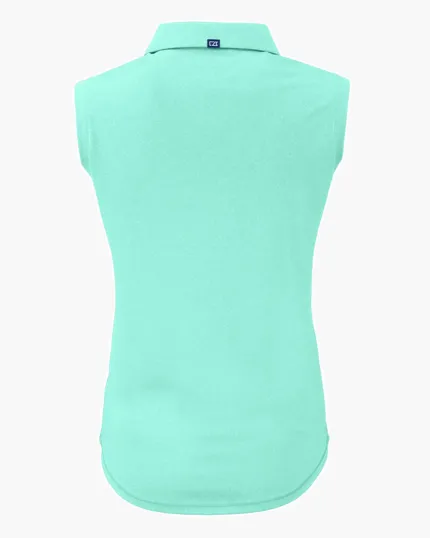 Forge Recycled Four-Way Stretch Womens Sleeveless Polo — view 20