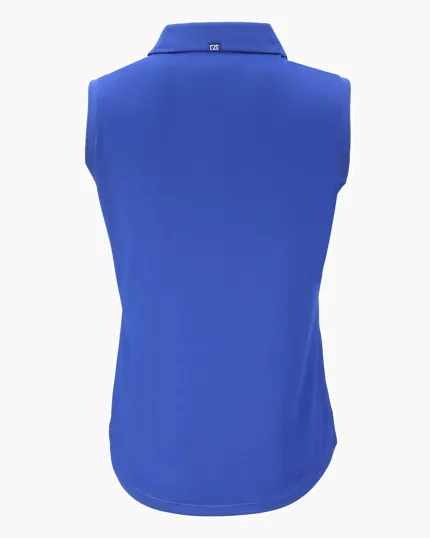 Forge Recycled Four-Way Stretch Womens Sleeveless Polo — view 22