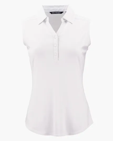 Forge Recycled Four-Way Stretch Womens Sleeveless Polo — view 13