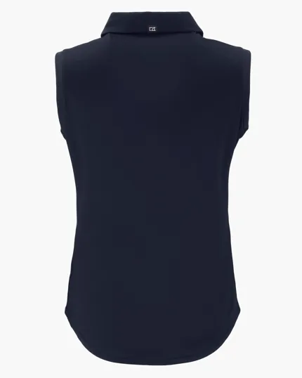 Forge Recycled Four-Way Stretch Womens Sleeveless Polo — view 24