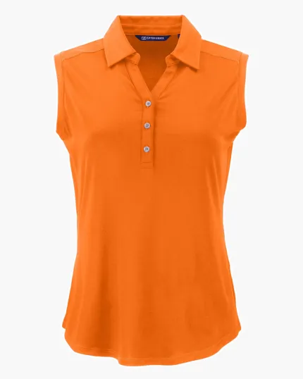 Forge Recycled Four-Way Stretch Womens Sleeveless Polo — view 34