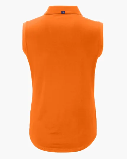 Forge Recycled Four-Way Stretch Womens Sleeveless Polo — view 36