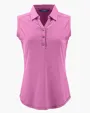 Forge Recycled Four-Way Stretch Womens Sleeveless Polo — view 11