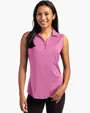 Forge Recycled Four-Way Stretch Womens Sleeveless Polo — view 4