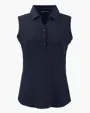 Forge Recycled Four-Way Stretch Womens Sleeveless Polo — view 14