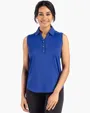 Forge Recycled Four-Way Stretch Womens Sleeveless Polo — view 29